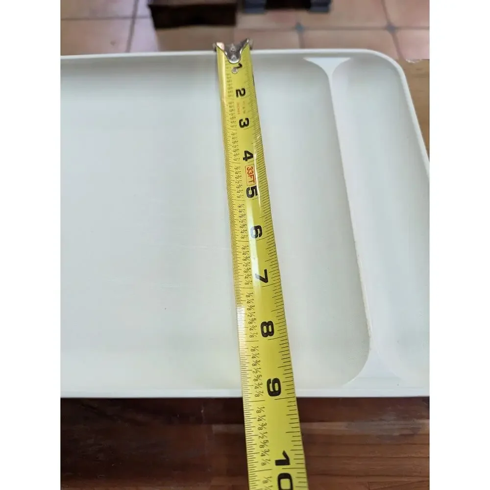 Vintage Tupperware divided lunch/dinner plate TV tray cafeteria-style serve 1535